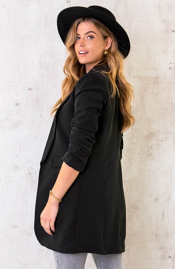 Long Blazer Limited Zwart – shoparchief, foto 2