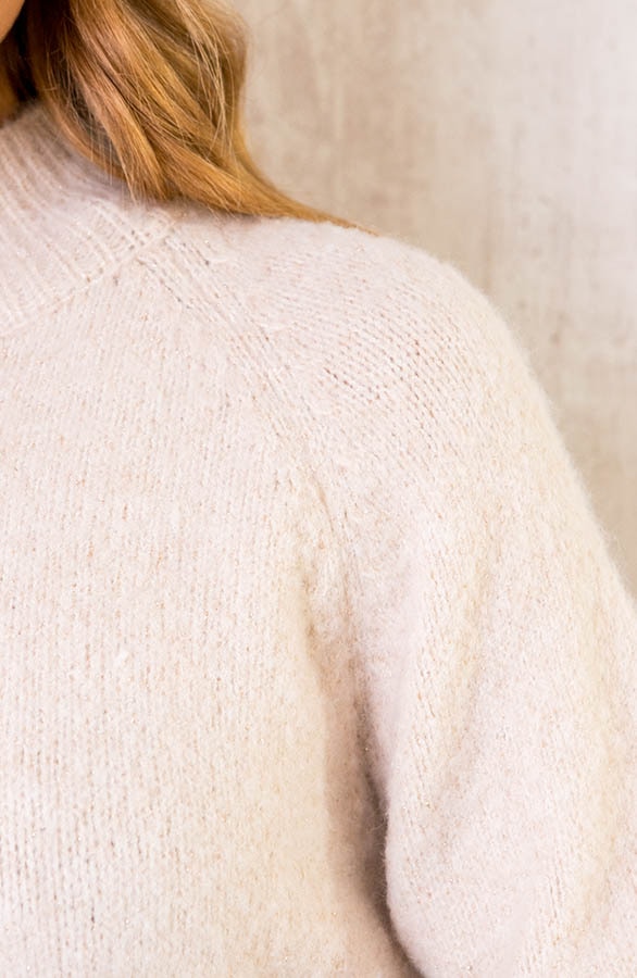 Lurex Sweater Beige – shoparchief, foto 5