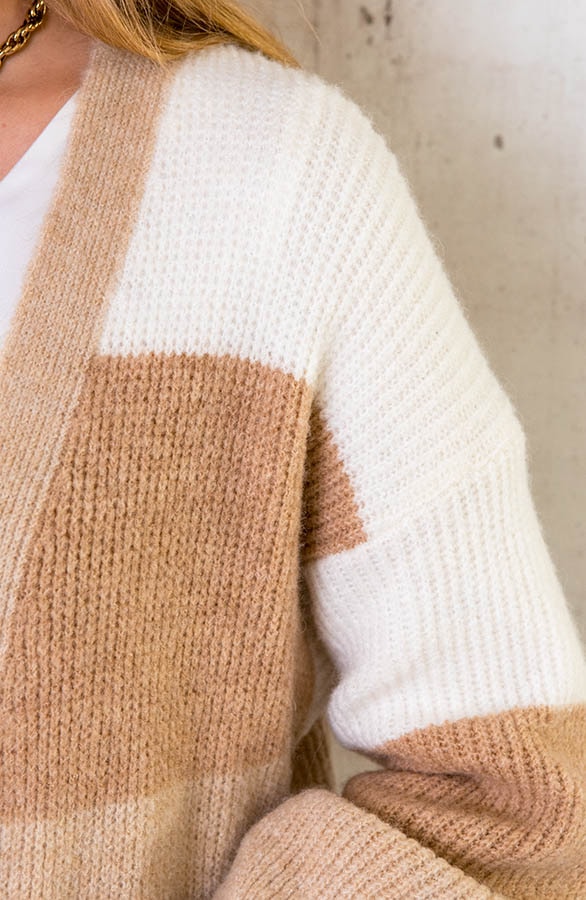 Midi Banen Vest Beige – shoparchief, foto 5