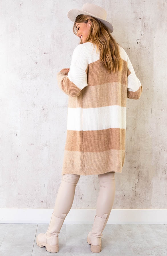 Midi Banen Vest Beige – shoparchief, foto 4