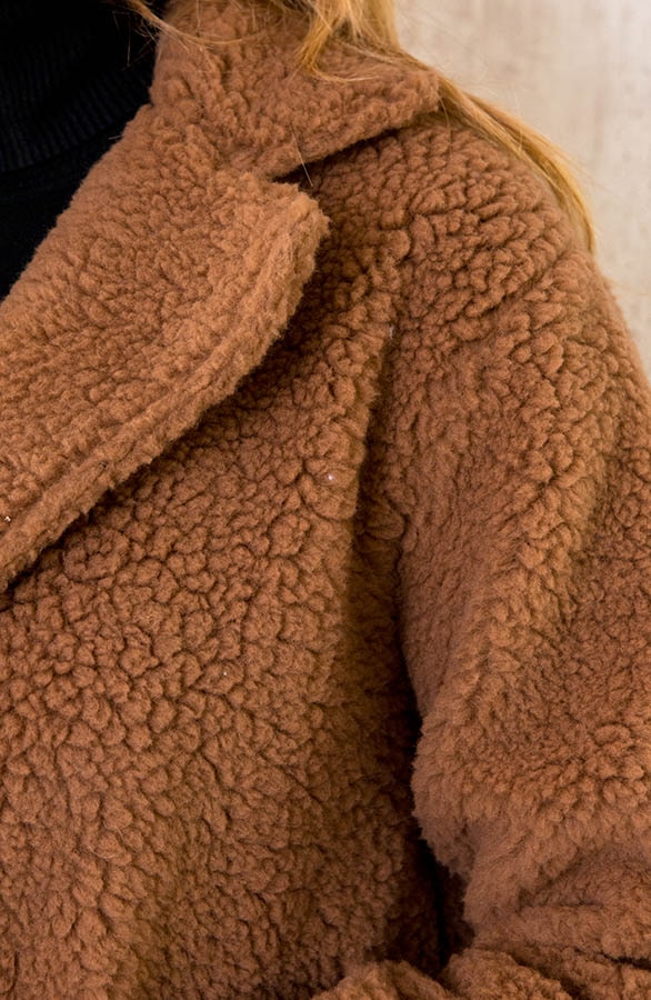 Midi Teddy Jacket Camel, Shoparchiv, Foto 5