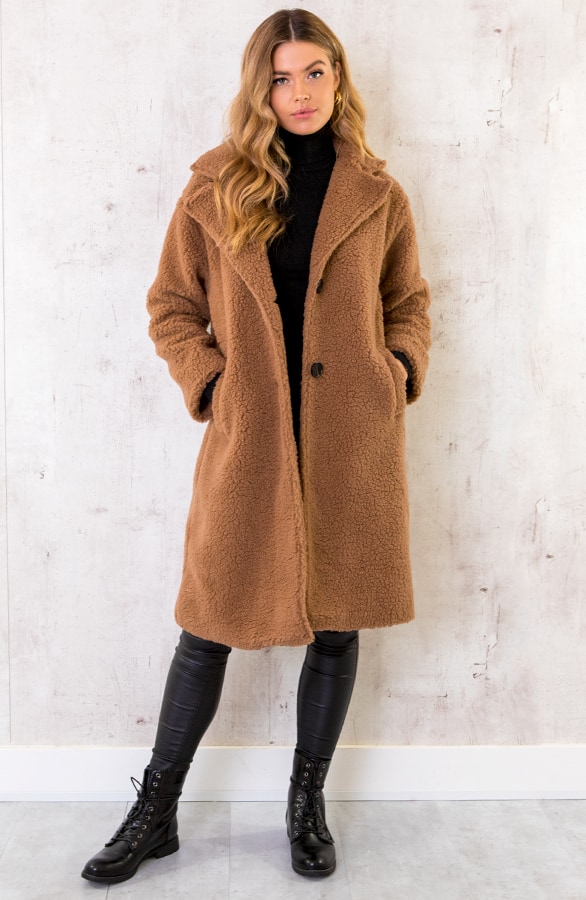 Midi Teddy Jacket Camel, Shoparchiv, Foto 4
