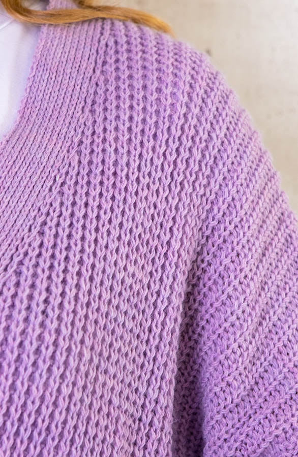 Strik Vest Gebreid Lila – shoparchief, foto 4