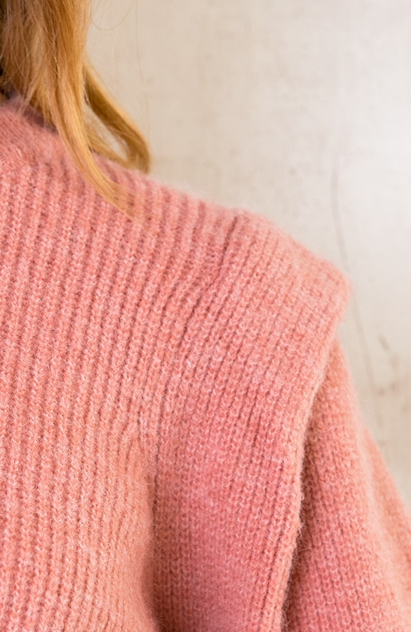 Trui Met Schouder Detail Roze – shoparchief, foto 3