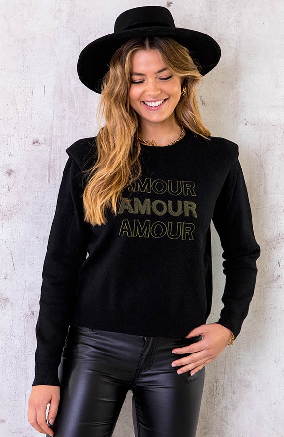 Amour Trui Shoulder Pad Zwart – shoparchief, foto 2