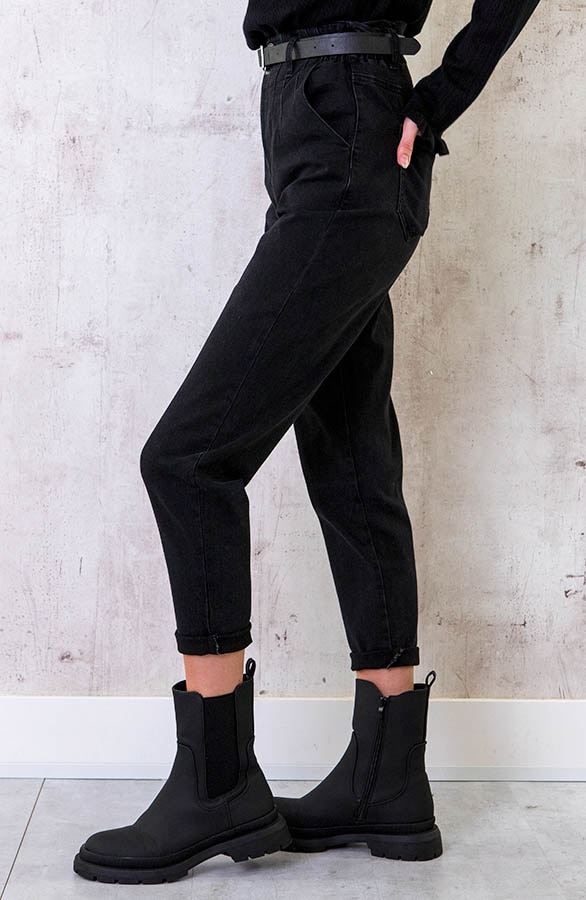Chelsea Boots Mat Zwart – shoparchief, foto 4