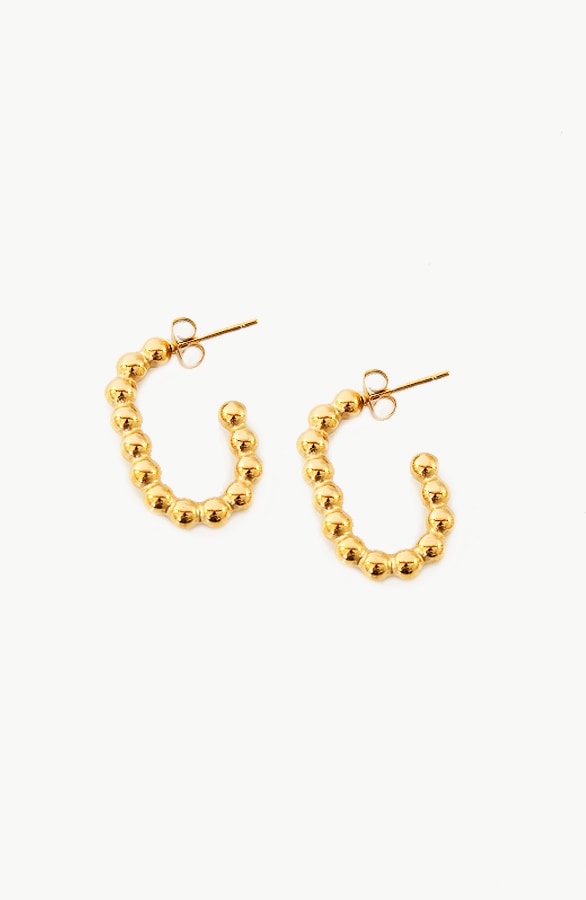 Bubbly Creool Earrings Gold – shoparchief