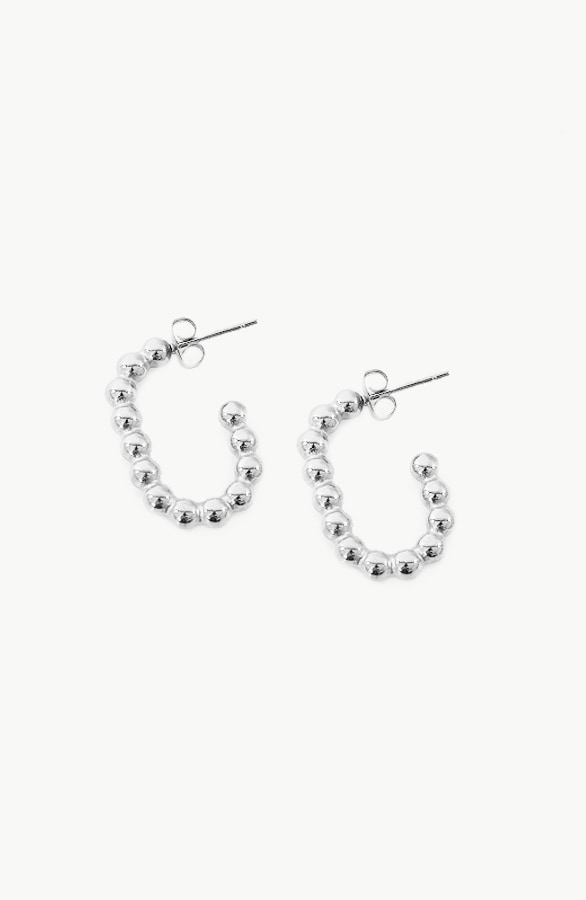 Bubbly Creool Earrings Silver – shoparchief