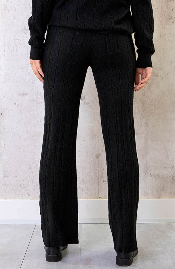 Comfy Patroon Broek Zwart – shoparchief, foto 3
