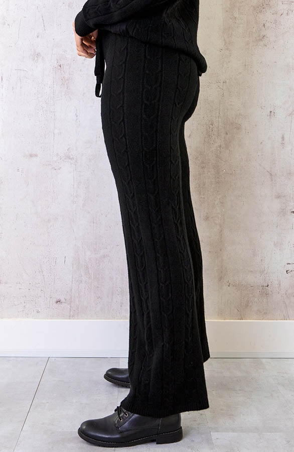 Comfy Patroon Broek Zwart – shoparchief, foto 2
