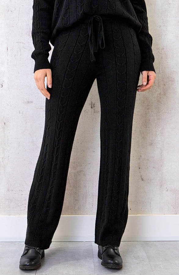 Comfy Patroon Broek Zwart – shoparchief