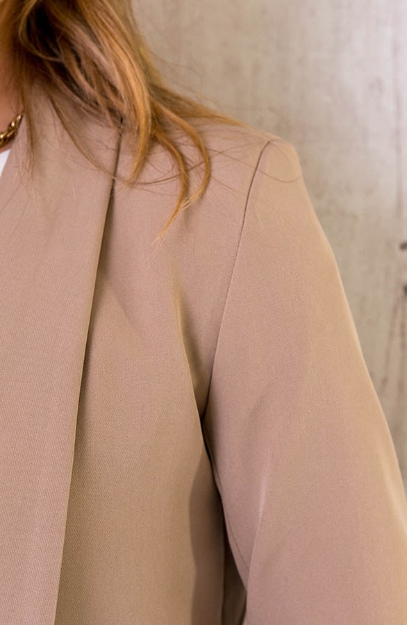 Dames Blazer Beige – shoparchief, foto 5