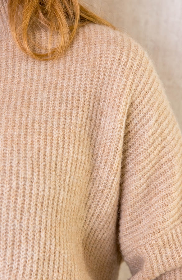Knitted Sweater Beige Soft – shoparchief, foto 4