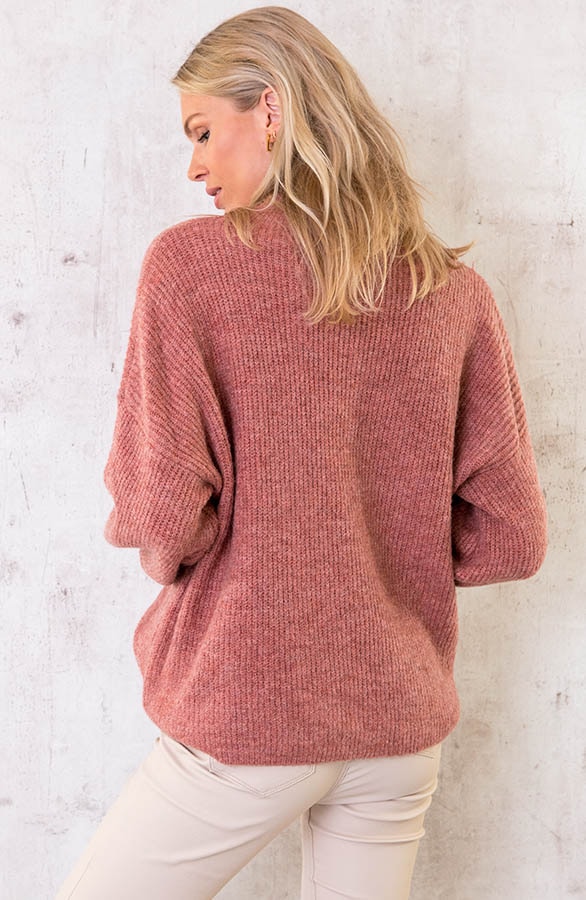 Knitted Sweater Oud Roze – shoparchief, foto 4