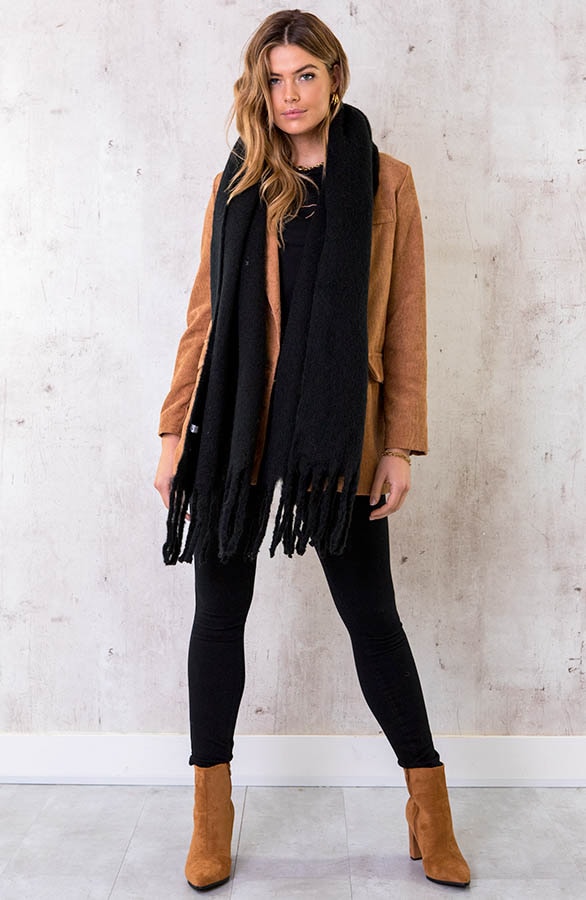 Essential Sjaal Zwart – shoparchief, foto 2
