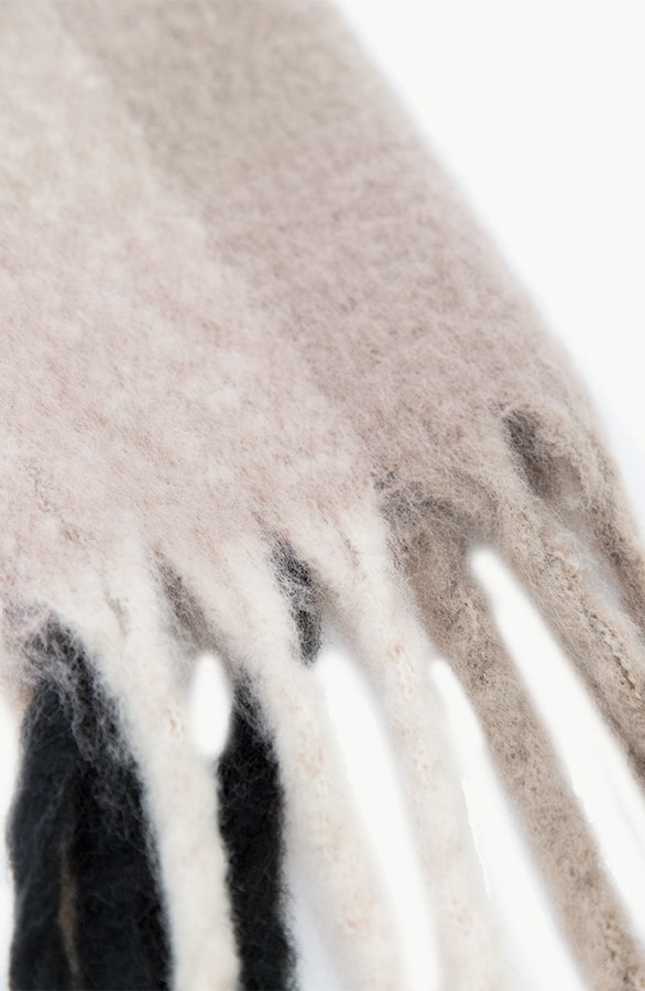 Geblokte Sjaal Taupe – shoparchief, foto 2