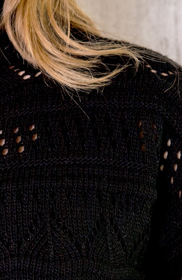 Gehaakte Trui Aztec Patroon Zwart – shoparchief, foto 5