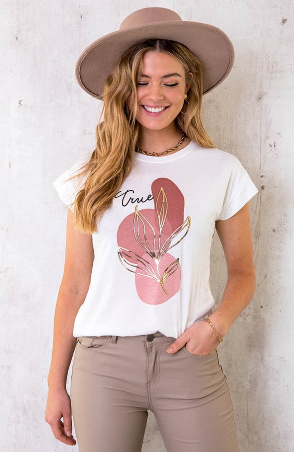 It-Shirt Botanic Print Dust – shoparchief, foto 2