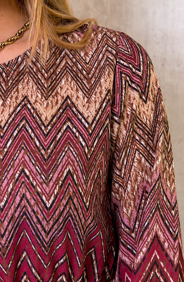 Limited Print Aztec Jurk Roze – shoparchief, foto 5