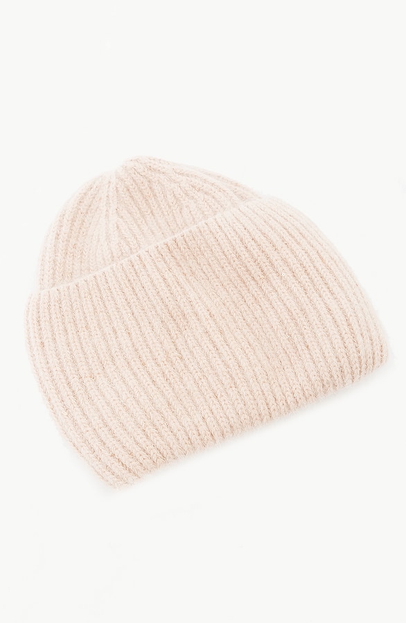 Luxury Knitted Beanie Beige – shoparchief