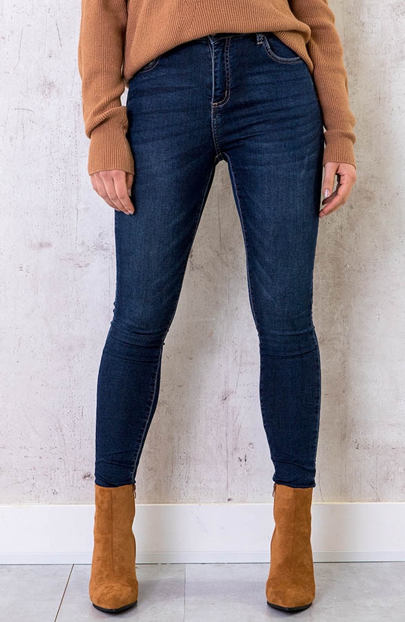 Push Up Skinny Jeans Blauw – shoparchief