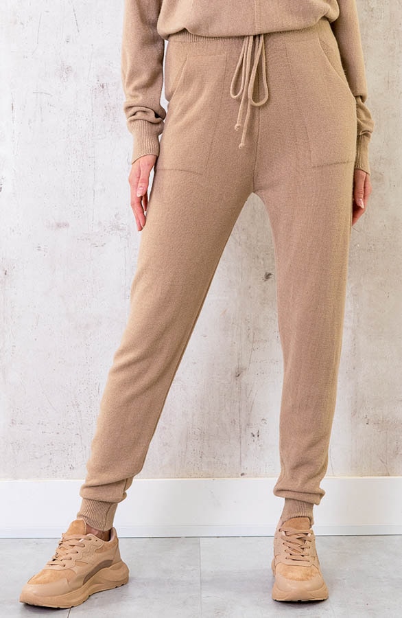 Soft Comfy Broek Camel – shoparchief