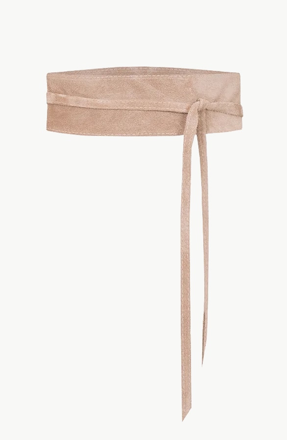 Suede Wikkelriem Beige – alle accessoires