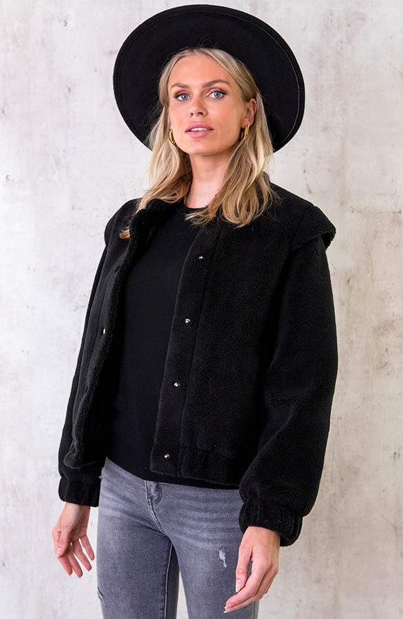 Teddy Bomber Jasje Zwart – shoparchief, foto 3