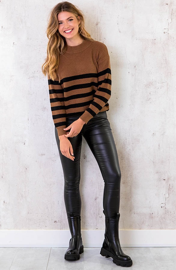 Banen Trui Zwart Camel – shoparchief, foto 6