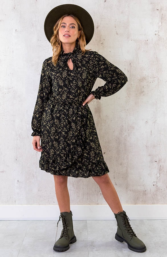 Bloemen Overslag Strik Jurk Army – shoparchief, foto 2