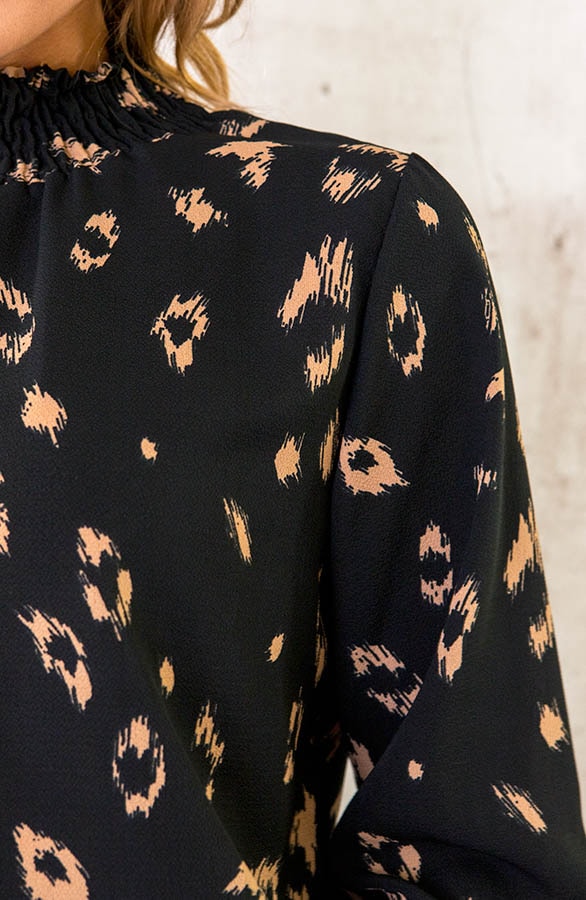 Col Blouse Panterprint – shoparchief, foto 5