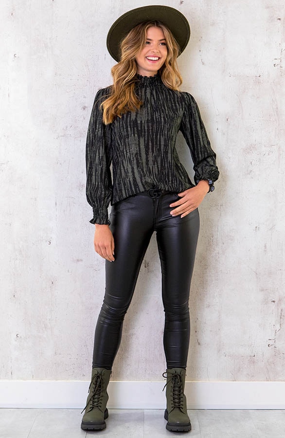 Col Blouse Print Deluxe Army – shoparchief, foto 5