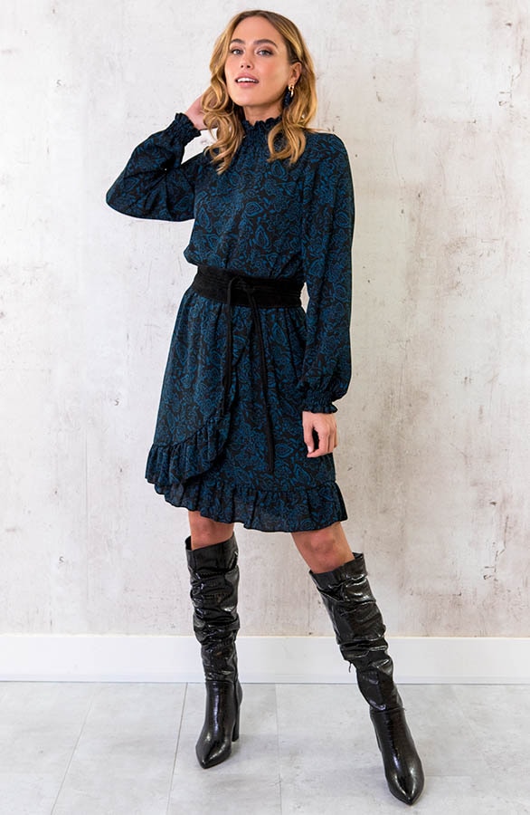 Col Jurk Overslag Paisley Petrol – shoparchief