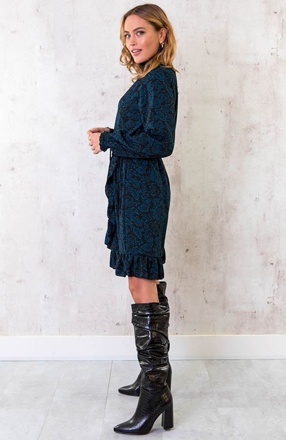 Col Jurk Overslag Paisley Petrol – shoparchief, foto 2
