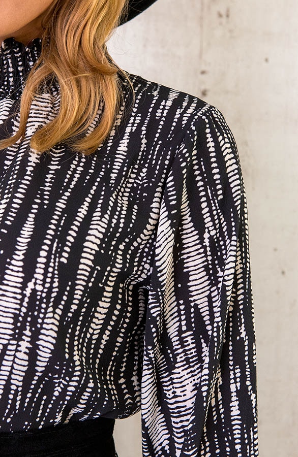 Col Jurk Overslag Print Deluxe – shoparchief, foto 5