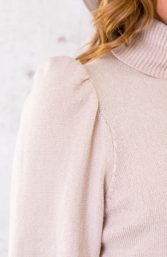 Coltrui Met Pofmouwen Beige – shoparchief, foto 4