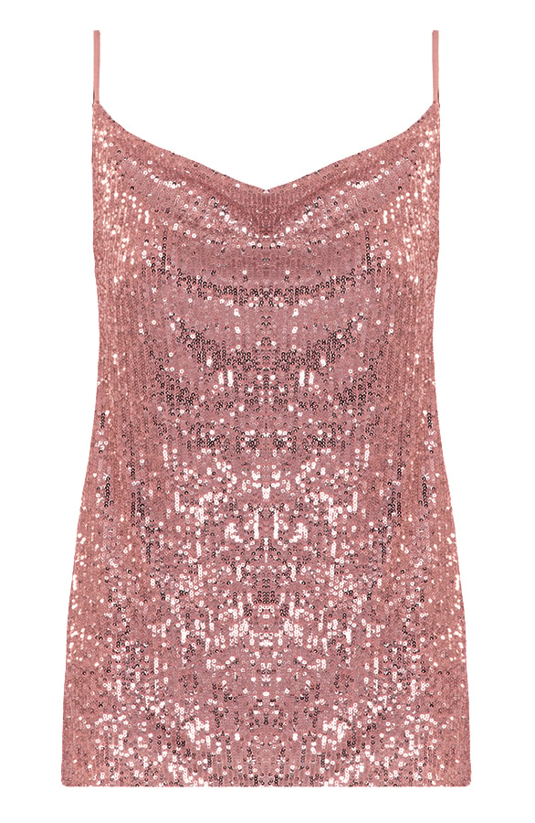 Exclusive Pailletten Top Rose – shoparchief