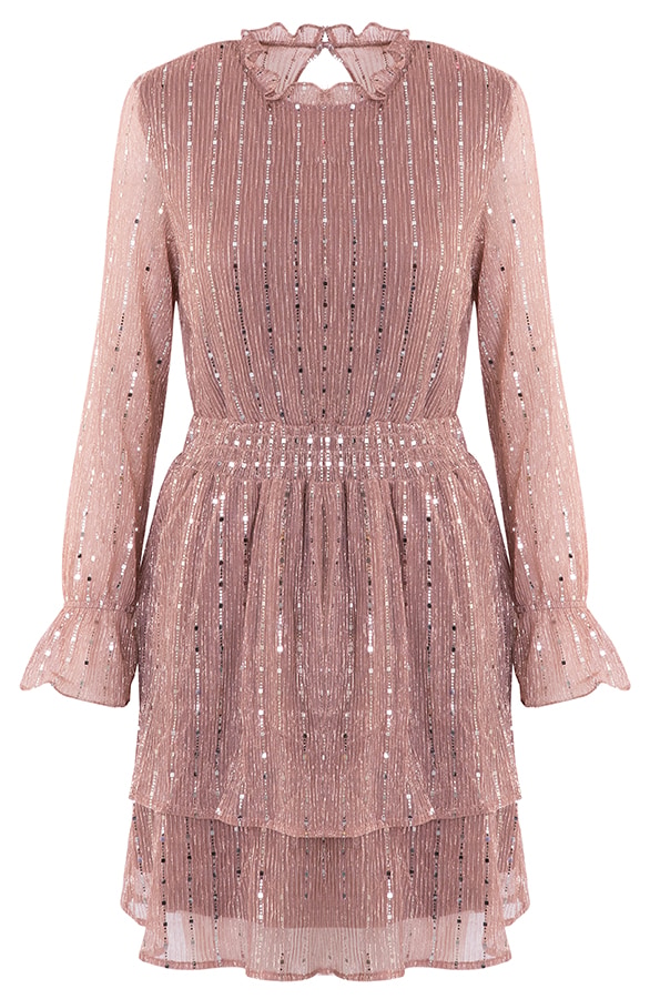 Limited Plisse Lurex Jurk – shoparchief