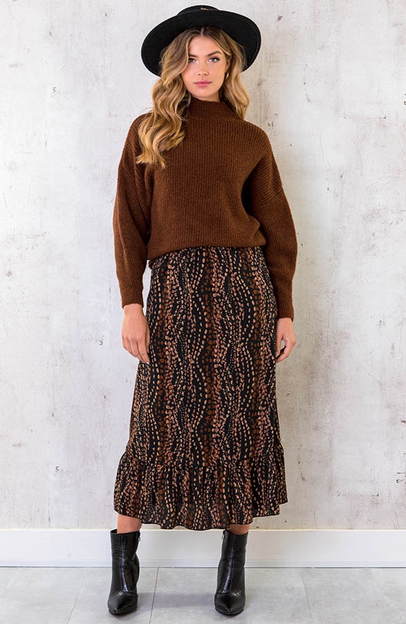 Knitted Sweater Cognac – shoparchief, foto 5