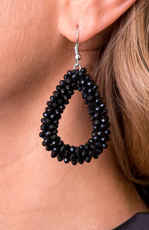 Oval Black Oorbellen – alle accessoires, foto 3