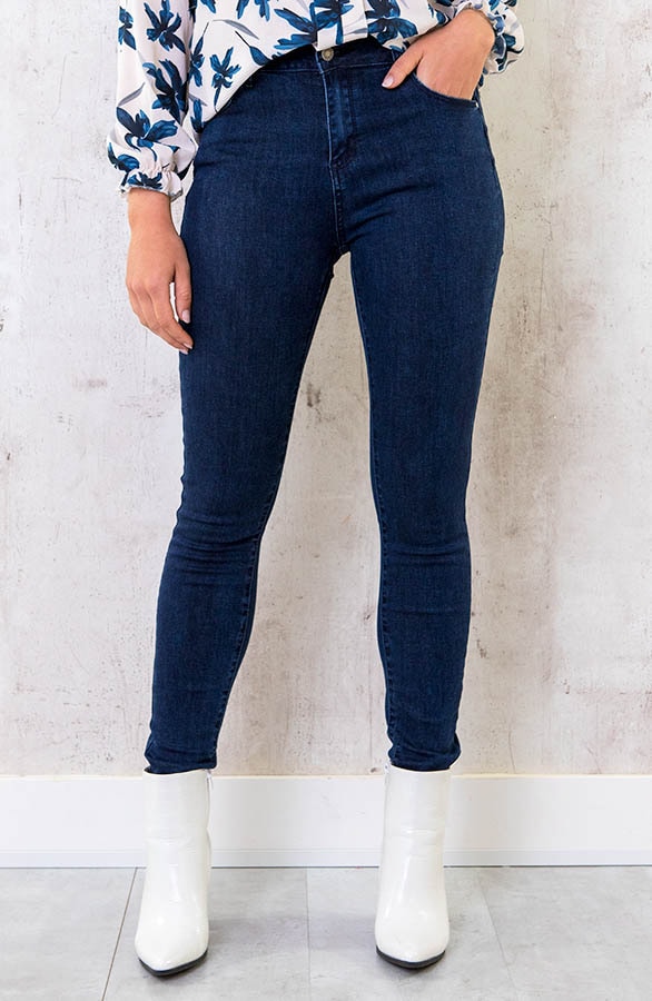 Push Up Skinny Jeans Dark Blue – shoparchief