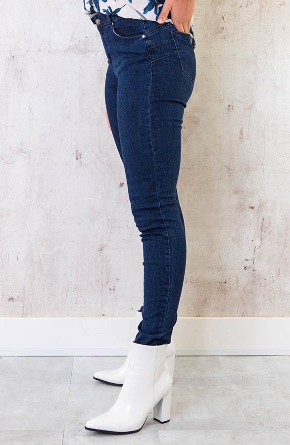Push Up Skinny Jeans Dark Blue – shoparchief, foto 2
