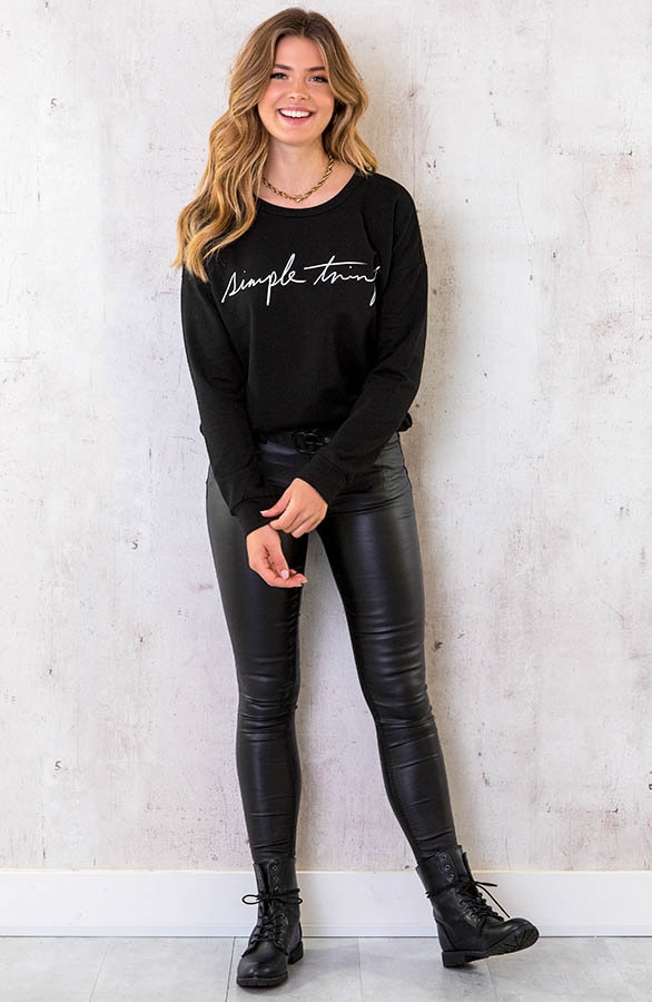 Simple Things Sweater Zwart – shoparchief, foto 6