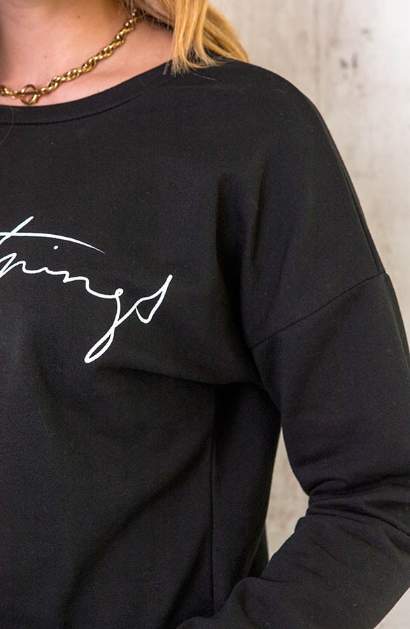 Simple Things Sweater Zwart – shoparchief, foto 5