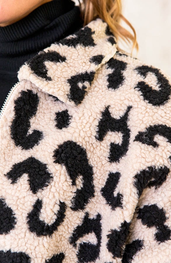 Teddy Bomberjacke Panter Beige, Shoparchiv, Foto 4