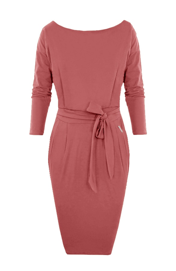 Femme Fatale Jurk Lang Dust Roze – shoparchief