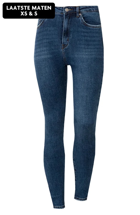 High Waist Skinny Jeans Blauw – shoparchief