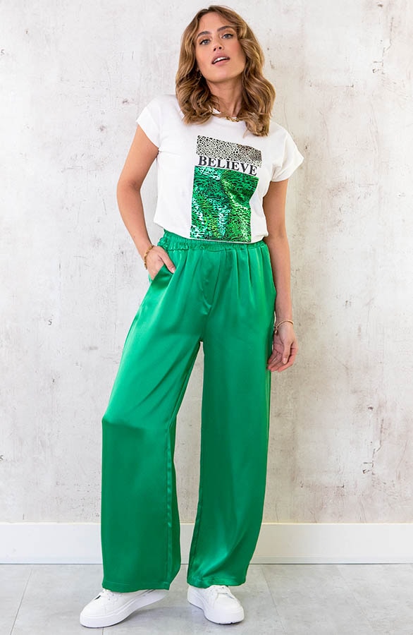 Believe Metallic Top Bright Green – shoparchief, foto 7