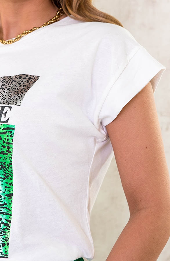 Believe Metallic Top Bright Green – shoparchief, foto 6