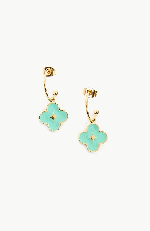 Bloemen Oorbel Mint – shoparchief